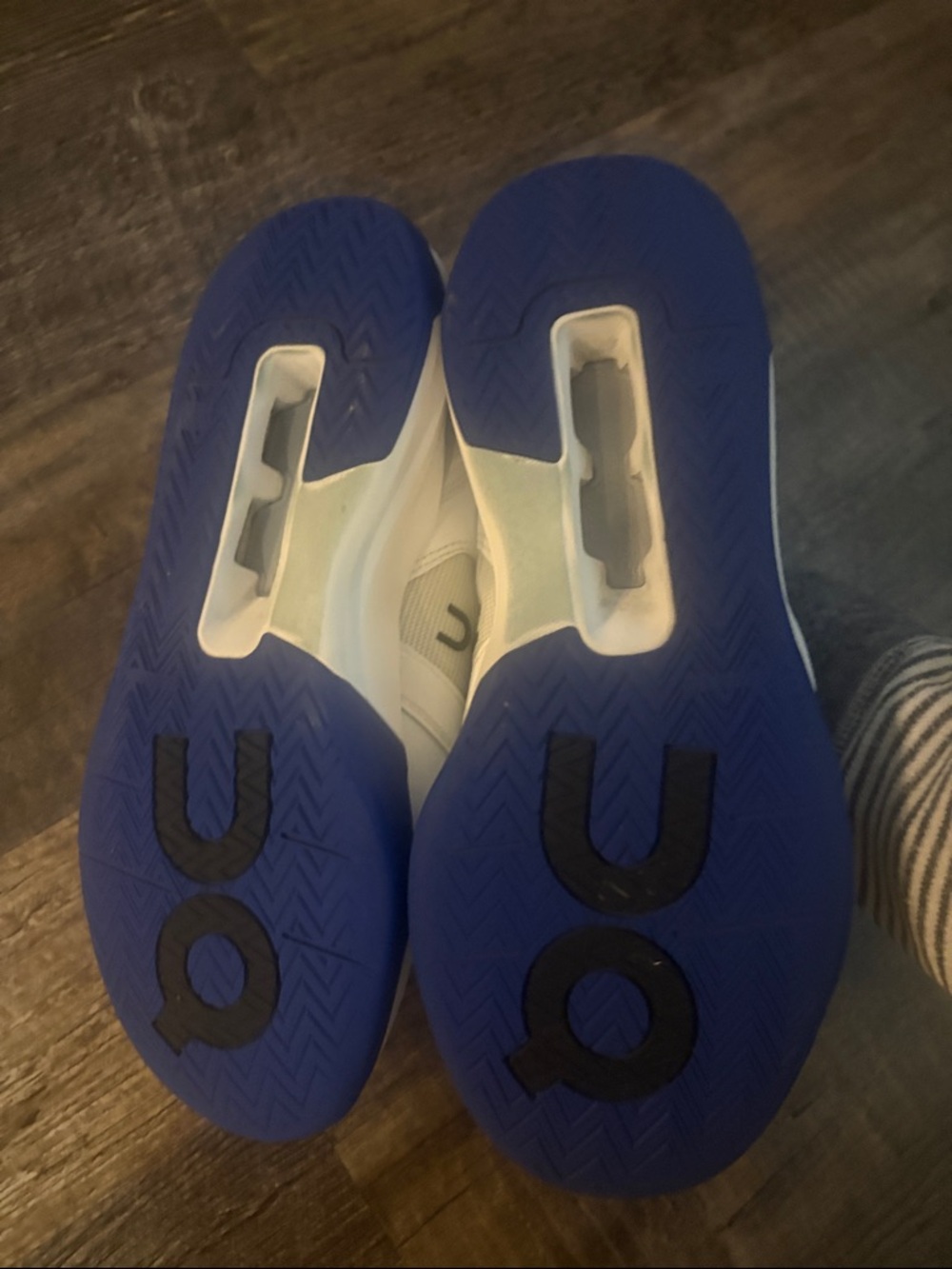 On Running x Roger Federer Sneakers White Blue Tennis Shoes, Women's 8 - Picture 3 of 4